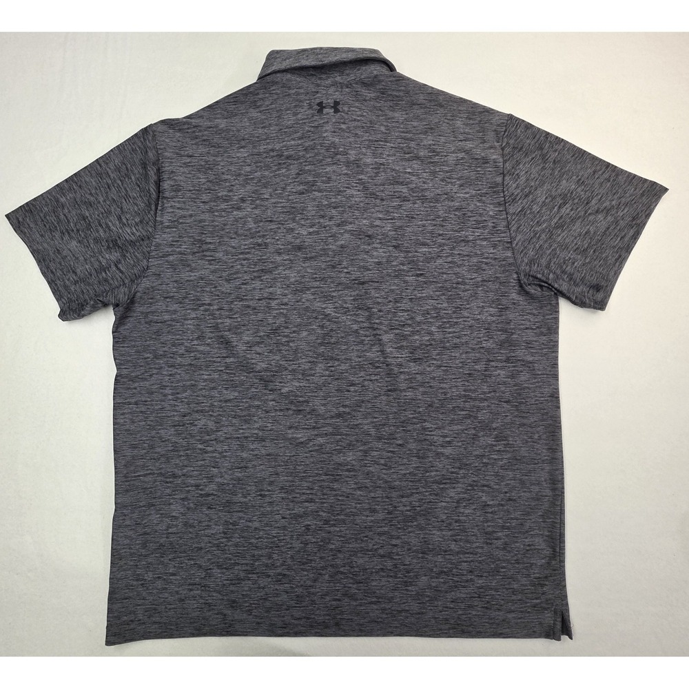 2 Lot Under Armour Shirts Mens 2XL Thermal Polo Loose Fit Gray Red LIMITED USE - Picture 7 of 7